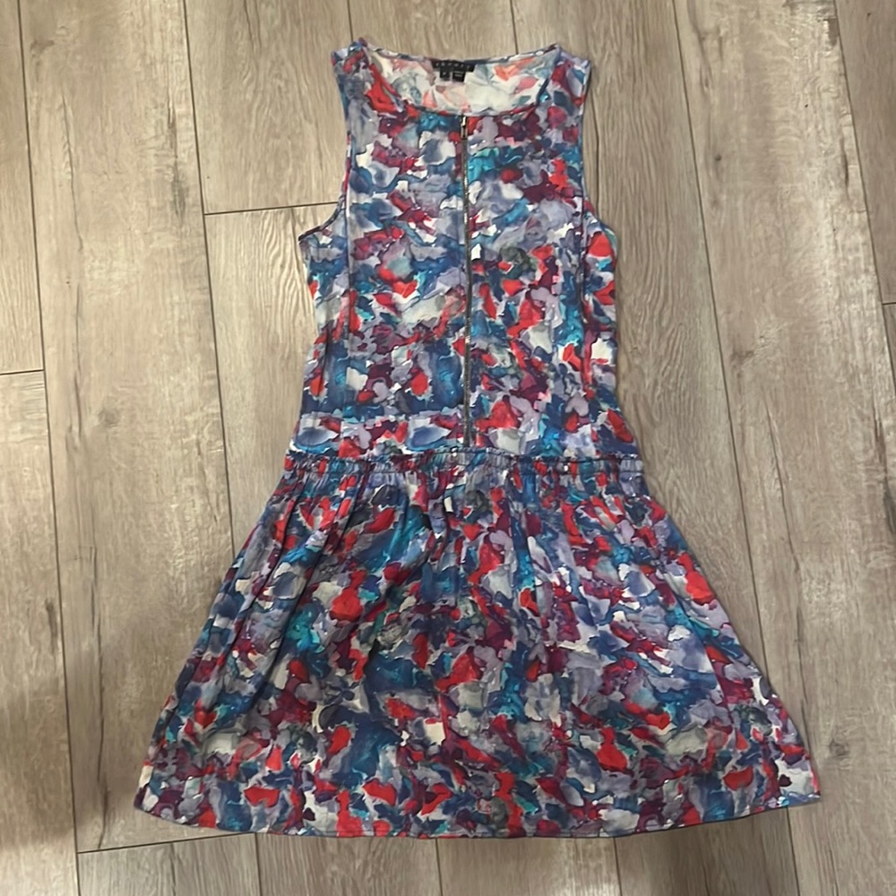 Theory silk mini dress size 0
